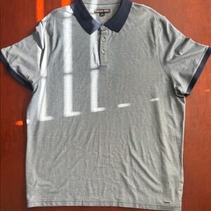 Michael Kors Two-Tone Gray Polo Shirt (NWT) (XXL)